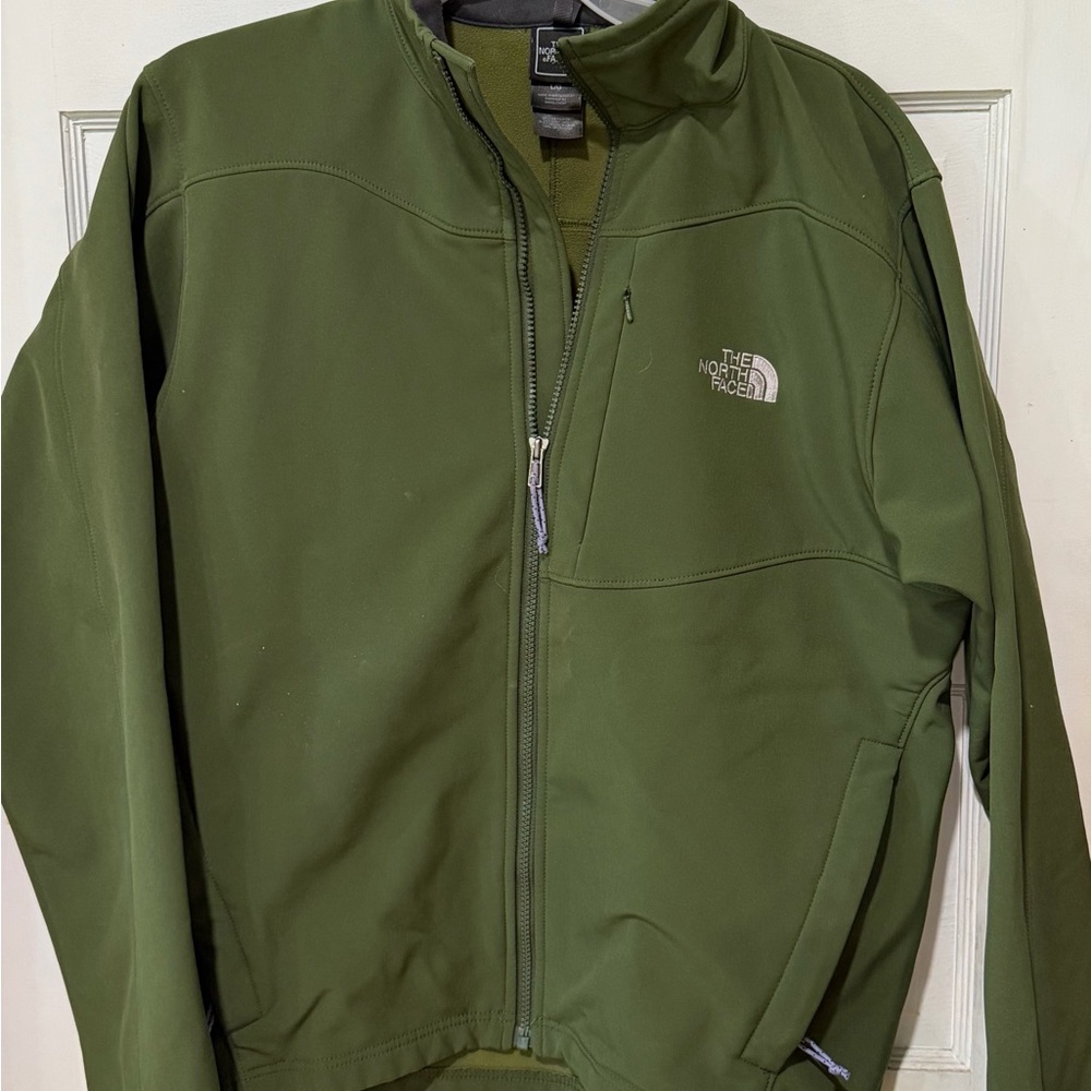 The North Face Men's Olive Green Softshell Jacket